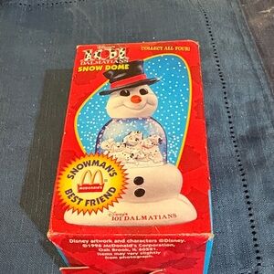 Disney 101 Dalmatians Snow Globe with Red and Blue Accents